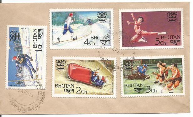 BHUTAN FDC 76 W OLY