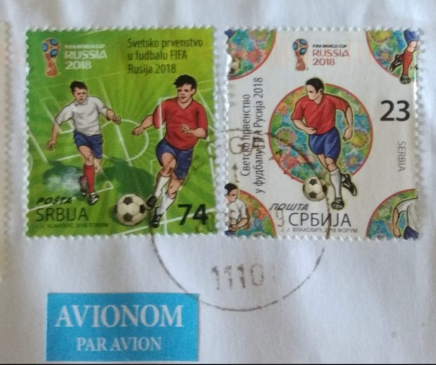 SERBIA -2018 FIFA WC STAMPS