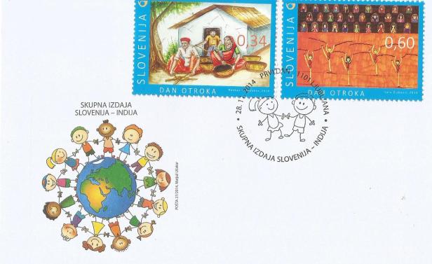 SLOVENIA IND JOINT ISSUE FDC
