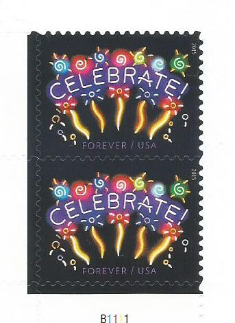 NEON CELEBRATE STAMP- USA 2015