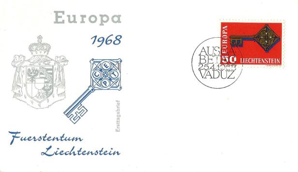 EUROPA 1968 LIECHTENSTEIN