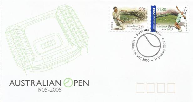 FDC AUS OPEN CENT