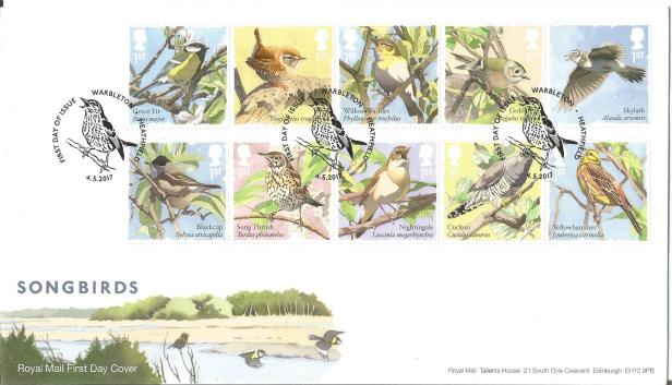 FDC GB SONG BIRDS