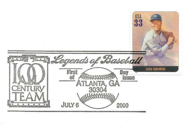 LEGENDS OF BASEBALL -LOU GEHRIG