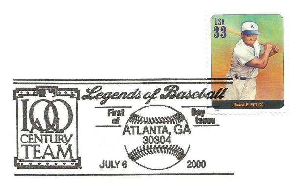 LEGENDS OF BASEBALL -JIMMIE FOXX