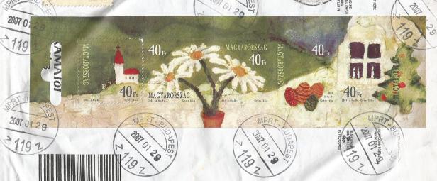 STAMPS on  GREETINGS HUNGARY MS