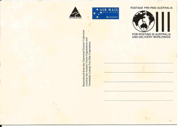 AUSTRALIA POST - MAXIM CARD