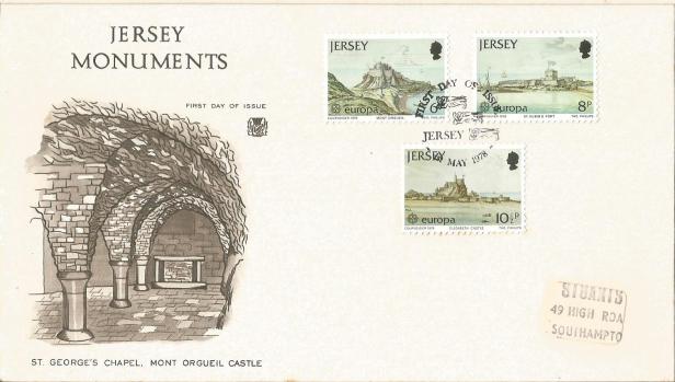 FDC JERSEY MONUMENTS