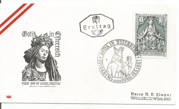 FDC AUSTRIA GOTHIC ART