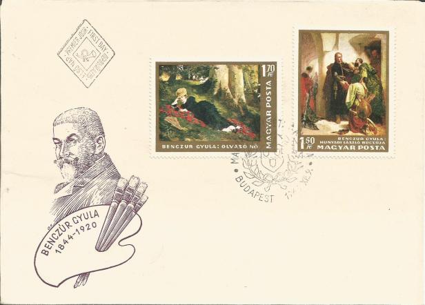 FDC HUNGARY PAINTING CYULA