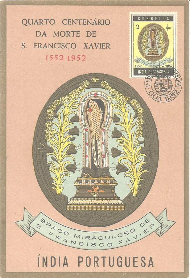 MAXIM CARD PORTUGUESE INDIA XAVIER
