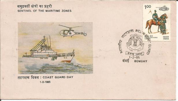 SPECIAL COVER INDIAN COAST GUARD