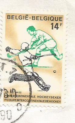 STAMP BELGIUM HOCKEY