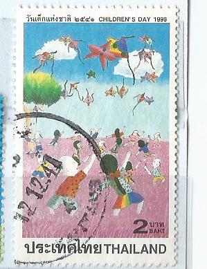 THAILAND KITE FLYING STAMP
