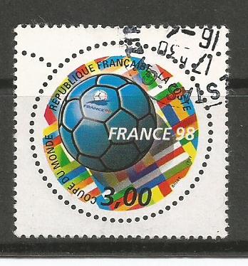 WC 98 FRANCE ODD SHAPED ONE STAMP