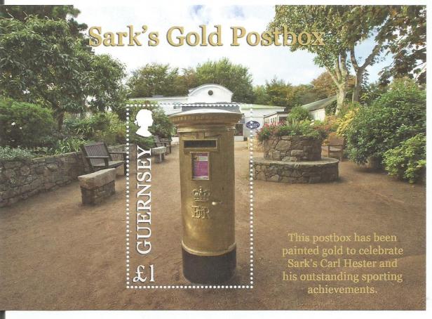 GUERNSEY GOLD POST BOX MS