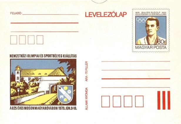 HUNGARY POST CARD OLYMPICS DISUS