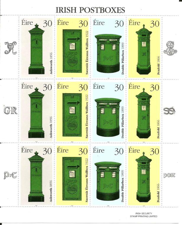 IRELAND IRISH POSTBOXES