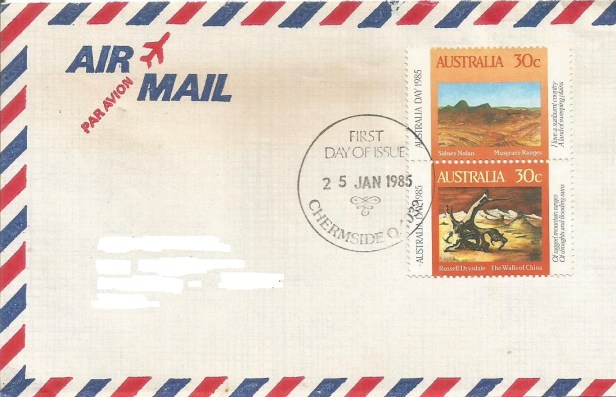 australia day fdc painting