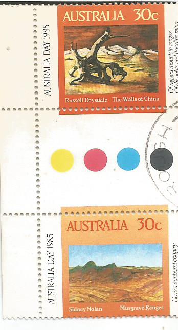 australia day fdc painting g pair