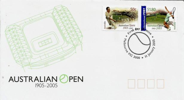 fdc australian open centenary