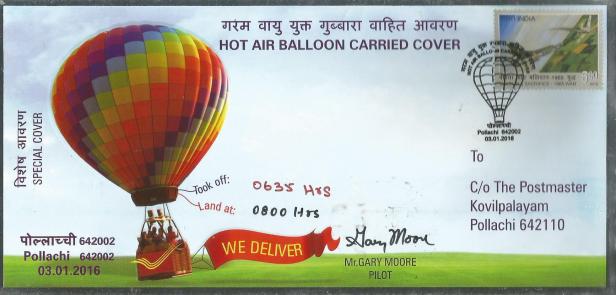 special cover hot air balloon