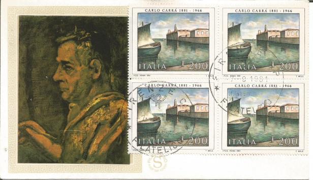 ITALY FDC PAINTINGS CARLO