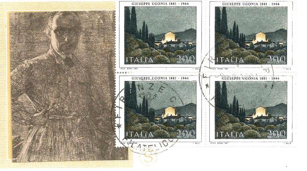 ITALY FDC PAINTINGS