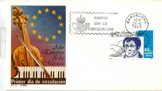 SPAIN FDC MUSIC