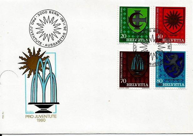 SWISS FDC PRO JUVENTUTE 1980