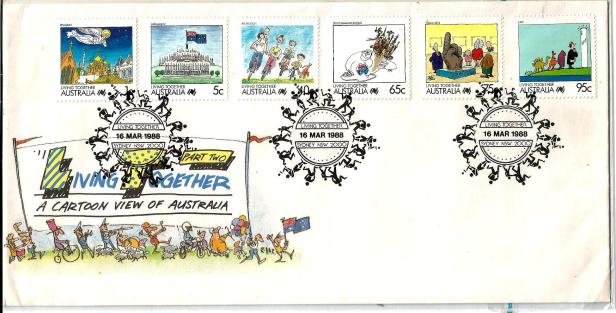 AUSTRALIA FDC LIVING TOGETHER