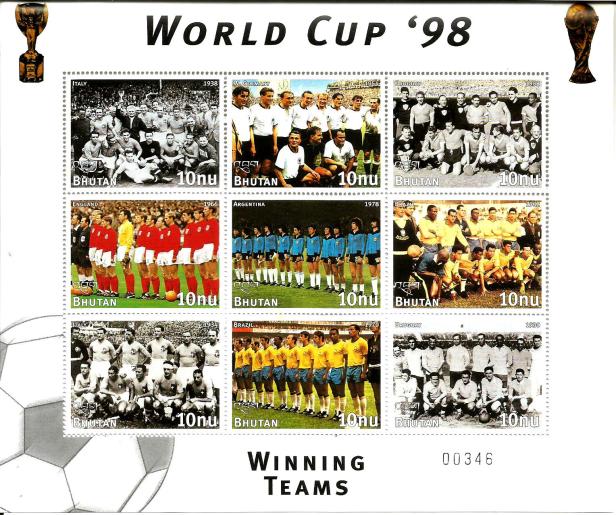 BHUTAN MS WORLD CUP 1998