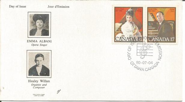 CANADA FDC MUSIC 79