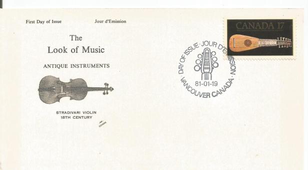 CANADA FDC VIOLIN