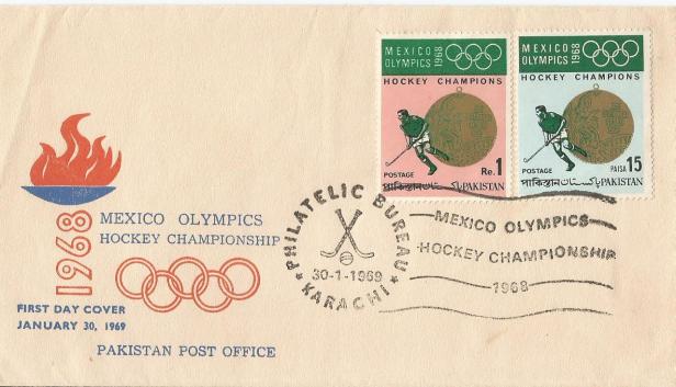 PAKISTAN 1968 OLYMPICS HOCKEY