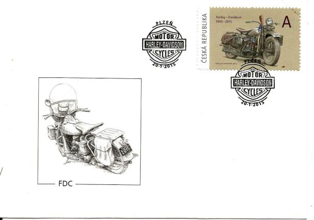 CESKA FDC HARLEY DAVIDSON