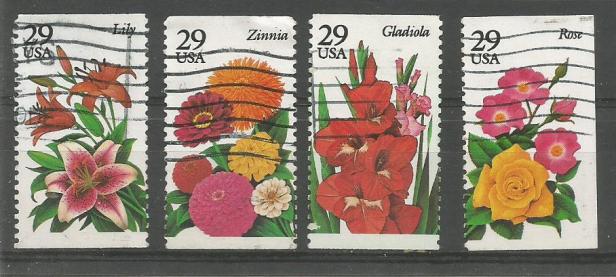 USA 29C 4V FLOWERS