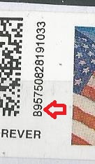 USA ATM FLAG LETTER B