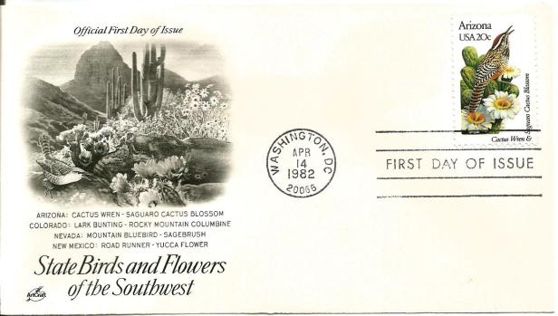 USA FDC BIRDS ARIZONA