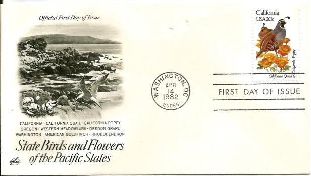 USA FDC BIRDS CALIFORNIA