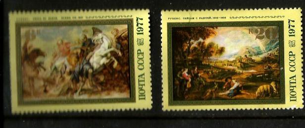 USSR PAINTINGS 1977 2V