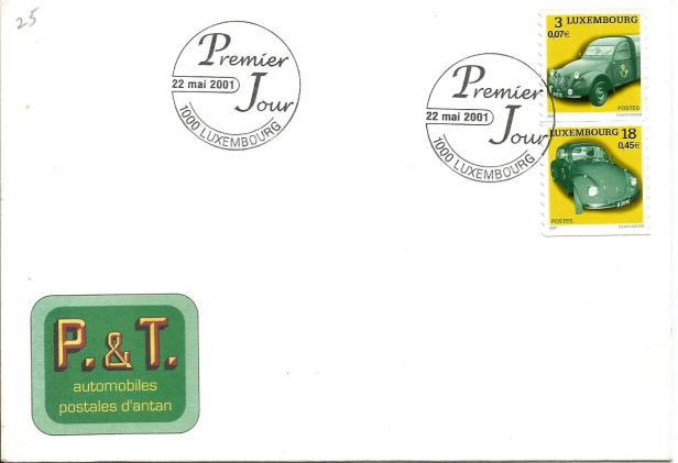 LUXEMBOURG FDC CARS