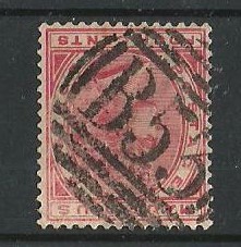 MAURITIUS B55 POSTMARK