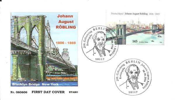 GERMANY FDC BROOKLYN 1