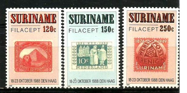 SURINAM STAMPS ON STAMPS