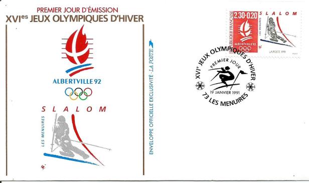 FRANCE 1992 W OLY 5 SLALOM