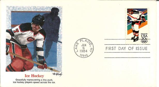 USA 84 W OLY HOCKEY
