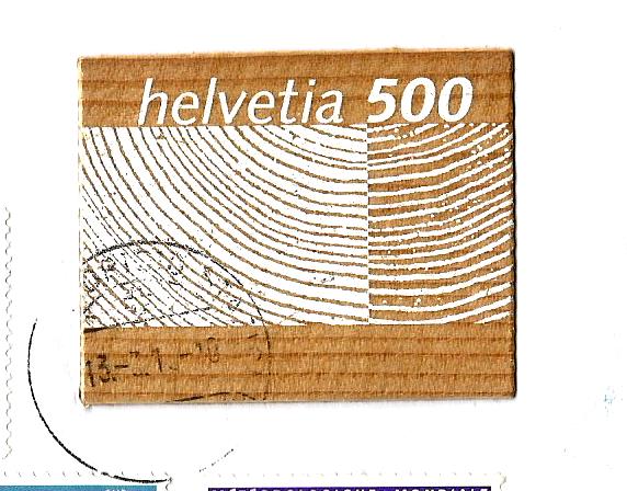 SWITZERLAND WOOD STAMP