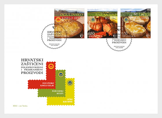 Croatia Food FDC