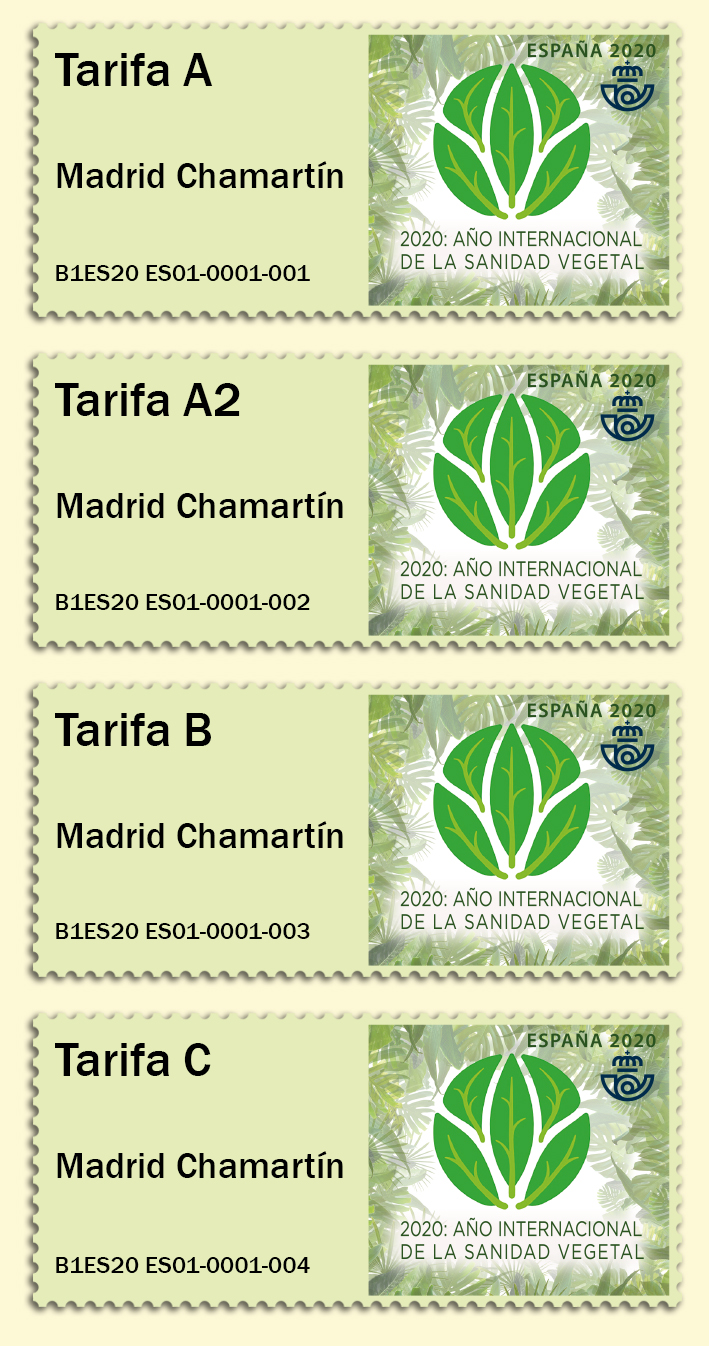 ATM Labels on International Year of Plant Health – Spain 2020 – Stamp ...